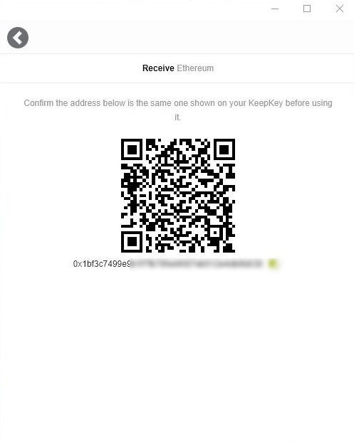 Keepkey wallet address
